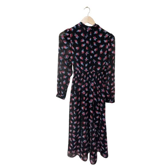 DVF Diane von Furstenberg Erica floral-print midi dress Size 0 - Picture 11 of 11